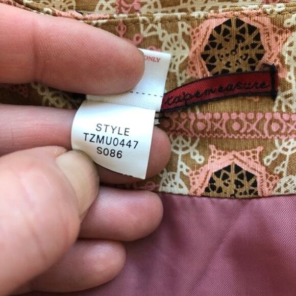 Tapemeasure Silk Pleated Geometric Skirt Size 10 - Picture 13 of 13